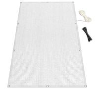 LIUNADM Frangivisto Balcone 80 x 700 cm Protezione Privacy Protezione UV Telo Frangivento per Balconi con Occhielli Fascetta Corda per Giardino Terrazza Esterno, Bianco