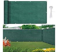 LIUNADM Rete Ombreggiante 50 x 180 cm Anti-UV Antivento HDPE Breathable Telo Ombreggiante con Occhielli Fascetta Corda per Giardino Terrazza Esterno, Verde Scuro