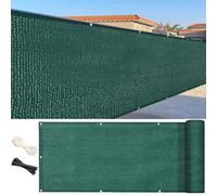 LIUNADM Rete Ombreggiante 75 x 840 cm Anti-UV Antivento HDPE Breathable con Occhielli Fascetta Corda per Giardino Terrazza Esterno, Verde Scuro