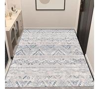 LIUNADM Tappeto Cucina Antiscivolo Lavabile 70 x 280 cm Lavabile Antiscivolo Moderno Tappeto a Pelo Corto Antimacchia Assorbente Multiuso per Corridoio Soggiorno Lavanderia, C