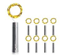 LIUNIAN Luci della bottiglia Luci fatate 8 Pack 20-Led cavo stellato Luce luce bottiglia di vino per fai da te, festa, giardino, camera da letto, matrimonio (luce calda)