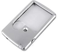 LIUNJHUY Lente di ingrandimento con Luce a LED Lente di ingrandimento Rettangolare Tipo Carta Adatta per Bambini Anziani per Leggere e osservare Interesting