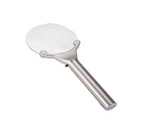 LIUNJHUY Lente d'Ingrandimento, Lente d'Ingrandimento a Doppia Lente con Luce LED Portatile, Lente d'Ingrandimento da Lettura per Uomo Anziano, Regalo HD di Alta qualità Interesting