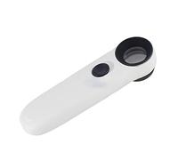 LIUNJHUY Lente d'Ingrandimento Portatile 40X Lente d'Ingrandimento per Lettura con Doppia Luce Stima Gioielli Ispezione Monete Insetti Rocce Mappa Cruciverba Puzzle UC26 Interesting