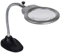 LIUNJHUY Lenti di ingrandimento Ausili per la Vista Lente di ingrandimento illuminata Luce a LED Desktop Regolabile Portatile 2,25x 5X HD Lente per Occhiali ottici Lettura Mappe Artigianato Gioielli