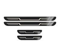 LiuROSE 4 Pezzi Strisce Protettive per Battitacco Auto per Toyota Proace Verso 2016-2024,Benvenuto Pedali Protezione Davanzale AntiGraffio Scuff Accessori,D-Black Brushed