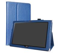 LiuShan Acer Iconia One 10 B3-A40 Custodia, Slim Sottile Pieghevole con Supporto in Piedi Caso per 10.1" Acer Iconia One 10 B3-A40 Tablet,Blu