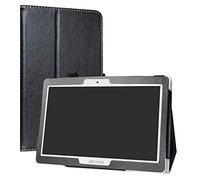 LiuShan Archos 101 Oxygen Custodia, Slim Sottile Pieghevole con Supporto in Piedi Caso per 10.1" Archos 101 Oxygen 4G,Nero