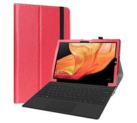 LiuShan Compatibile con CHUWI UBook X Tablet 12 inch 2 in 1 Custodia,Slim Sottile Pieghevole con Supporto in Piedi Caso per 12" CHUWI UBook X Tablet 12 inch Tablet PC 2 in 1,Rosso