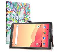 LiuShan Compatibile con Vankyo S20 / Yuntab D107 Custodia,slim Sottile Pieghevole con supporto in Piedi caso per 10.1" Vankyo MatrixPad S20 10 inch/Yuntab D107(Not Fit Vankyo S30),Love Tree