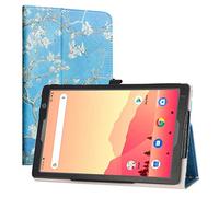 LiuShan Compatibile con Vankyo S20 / Yuntab D107 Custodia,Slim Sottile Pieghevole con Supporto in Piedi Caso per 10.1" Vankyo MatrixPad S20 10 inch/Yuntab D107(Not Fit Vankyo S30),Almond Blossom