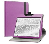 LiuShan Custodia per BOOX Page,360 Gradi di Rotazione Custodia in Pelle PU con Supporto Caso per BOOX Page/Onyx Boox Leaf2/Onyx Boox Leaf3/Onyx Boox Page/Onyx Boox Galileo 7" Tablet,Viola