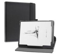 LiuShan Custodia per BOOX Tablet Go,360 gradi di rotazione custodia in Pelle PU con supporto caso per BOOX Tablet Go 10.3 Pollici, Nero