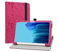 LiuShan per Samsung Galaxy Tab A7 Custodia, 360 Gradi di Rotazione Custodia in Pelle PU con Supporto Caso per 10.4" Samsung Galaxy Tab A7 10.4 (2020) T500 T505 Tablet,Magenta