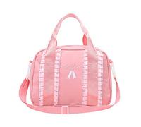 liuxi Borsa da danza per ragazze - Borsa da ballo con cerniera e cinturino regolabile - rosa, tinta unita