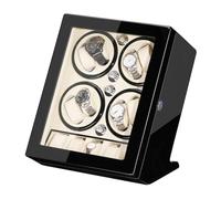 liuxiaofei Avvolgitore per 8 orologi + 5 scomparti extra in legno esterno e motore estremamente silenzioso con cuscino morbido e flessibile, 5 modalità di rotazione, C, Size