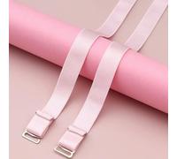 LIUXIN 2 Paia di Spalline per Reggiseno in Acciaio Inossidabile, Spalline Regolabili, Accessori per Biancheria Intima Elastici, Spalline Antiscivolo, Accessori per Reggiseno di Colore Solido