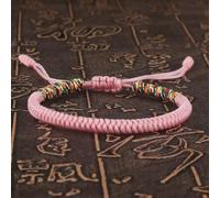 LIUXIN Bracciale Unisex Intrecciato Fatto a Mano con Nodo King Kong, Braccialetti Colorati con Corda per Donne e Uomini Amanti, Gioielli Portafortuna
