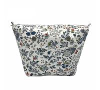 LIUXIN Fodera con Bordo Floreale Mini Classico Stampa Colorata Tasca Interna con Cerniera per Borsa O Bag Inserto Obag con Rivestimento Interno Impermeabile per Borsa