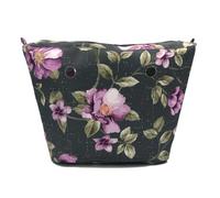 LIUXIN Fodera con Bordo Floreale Mini Classico Stampa Colorata Tasca Interna con Cerniera per Borsa O Bag Inserto Obag con Rivestimento Interno Impermeabile per Borsa