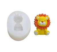 liuxingran Stampo tridimensionale in silicone a forma di leone fai da te, per cioccolato, mousse, fondente, sapone, gesso, stampo per sapone
