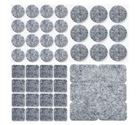 LIUYIDM 20 Pezzi Feltrini Autoadesivi per Sedie Rotondi 45mm Feltrini per Mobili Pesanti 3mm Thick filtrini sotto la sedia Pavimenti in Legno Antigraffio e Riduzione del Rumore Grigio