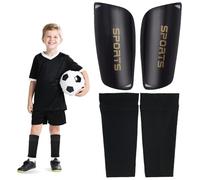 LIUYIDM 4 Pezzi Parastinchi Calcio 7.5x14cm,Parastinchi da Calcio Uomo,Parastinchi da Calzino,Con Manicotto Antiscivolo,Parastinchi Bambini,Giovani e Adulti,Con Tasca per Partita Calcio