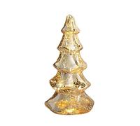 Liuyoyo Albero di Natale in Vetro, Albero di Natale in Vetro Scintillante, Decorazioni per Albero di Natale da Tavolo, Statuetta per Albero di Natale in Vetro Illuminato, (C)