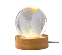 Liuyoyo Fermacarte con Vero Dente di Leone, Sfera di Cristallo Luminosa con Dente di Leone Reale, Sfera di Cristallo Luminosa con Margherita Gialla, Fermacarte Fiore Eterno con (G)