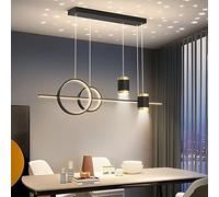 LIUYU Lampadari cucina moderni, altezza regolabile di 100cm Lampade a sospensione moderne, 45W con funzione di proiezione Lampadario cucina a sospensione dimmerabile