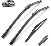 liuyuxxx Kit Tergicristallo Anteriore e Posteriore Compatibile per Nissan Qashqai J10 2006-2012 2013 con Accessori Pulizia
