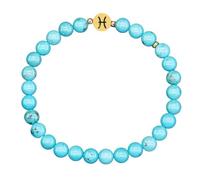 LIUYUYOUGO Bracciale Donna Bracciale Con Pietre Preziose Dello Zodiaco Per Donna Braccialetti Con Perline In Pietra Turchese Naturale Da 6 Mm 12 Costellazioni Ciondolo Segno Zodiacale Oroscopo Bracc