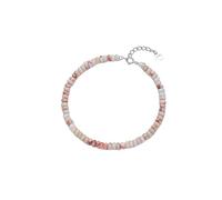 LIUYUYOUGO Bracciale Pietre Naturali Bracciale Da Donna In Argento Sterling Con Cristalli Pietra Naturale Perline Oblate Braccialetti Fatti A Mano Per Yoga Chakra Energia Pietre Preziose Braccialett