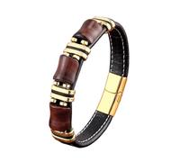 LIUYUYOUGO Bracciale Pietre Naturali Bracciale In Pelle Con Occhio Di Tigre Per Uomo Moda Multicolore Pietra Naturale Protezione Cristalli Braccialetti Perline Di Pietre Preziose Energetiche Uniche