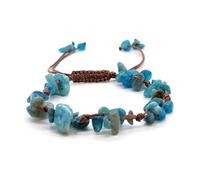 LIUYUYOUGO Bracciale Uomo Pietre Braccialetto Di Cristallo Dei Chakra Per Le Donne 10 Mm Pietra Naturale Perline Di Ghiaia Irregolari Braccialetto Di Pietre Preziose Regolabile Fatto A Mano Intrecci