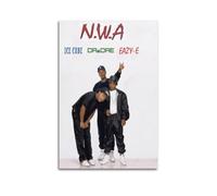 LIUZHIX Eazy E And Ice Cube Poster NWA Hip Hop Rap Singer Ritratto su tela decorazione artistica da parete per soggiorno camera da letto 40 x 60 cm senza cornice