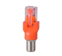 LIUZIKUN Convertitori da F-Type a RJ45 Adattatore da F-Type Femmina a RJ45 Maschio Accoppiatore coassiale Ethernet Adattatori coassiali per Tester di Linea