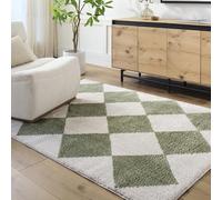 Livabliss DELINE Alfombra Moderno 160x213cm - Sala de Estar/Comedor | Rectangular | 100% Poliéster | Tejida a Máquina | Fácil Cuidado