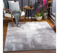 Livabliss Helsinki Tappeto Salotto Moderno Astratto Tappeto Soggiorno, Camera da Letto, Pranzo Moderni Tappeti Effetto Marmo, Morbido e Pelo Corto, Ampio 160x220 cm, Grigio e Crema