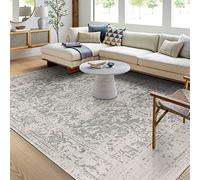 Livabliss JULIETTE Tradizionale Vintage Rectangle Tappeto | Carboncino, Grigio medio, Beige chiaro | 120x170cm | Soggiorno e Camera da Letto | Tessuto a Macchina Polipropilene
