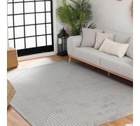 Livabliss Lenox Tappeto da Esterno ed Interni Tappeto Esterno Terrazzo Moderne, per Giardino, Balcone, Stile Boho Tappeti Ampi Dimensioni, 120x170 cm Grigio