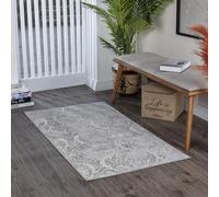 Livabliss Meknes Tappeto Vintage Tappeto per Soggiorno, Corridoio, Cucina Tappeti Salotto Classico, Orientale, leggera Manutenzione Pelo Corto, Grande, 80x150 cm Beige e Bianco