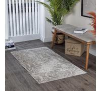 Livabliss Meknes Tappeto Vintage Tappeto per Soggiorno, Corridoio, Cucina Tappeti Salotto Classico, Orientale, leggera Manutenzione Pelo Corto, Grande, 80x150 cm Beige Chiaro