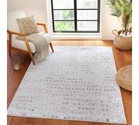 Livabliss Nador Tappeto Salotto Moderno Astratto Tappeto Soggiorno, Camera da Letto, Pranzo Moderni Tappeti Effetto Marmo, Morbido e Pelo Corto, Ampio 120x170 cm, Beige, Avorio e Argento