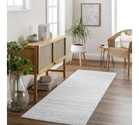 Livabliss Nice Tappeto Salotto Moderno per Casa, Sala da Pranzo e Cucina Tappeto Geometrico Astratti Neutri Aztechi Stile Boho, leggera da Pulire, Ampio 80x150cm, Grigio Chiaro