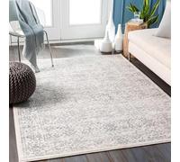 Livabliss Palermo Tappeto Vintage Tappeto per Soggiorno, Corridoio, Cucina Tappeti Salotto Classico, Orientale, leggera Manutenzione Pelo Corto, Grande, 140x200 cm Avorio e Grigio