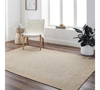 Livabliss Perth Tappeto da Esterno ed Interni Tappeto Esterno Terrazzo Moderne, per Giardino, Balcone, Stile Boho Tappeti Ampi Dimensioni, 156x207 cm Beige