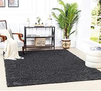 Livabliss Tappeto Shaggy Home Ampio Tappeto Salotto Moderno, Sala da Pranzo, Morbido Tappeti Shaggy per Camera da Letto, Motivo Astratto Berbero Peloso, leggera da Pulire, 160x220 cm Grigio Scuro
