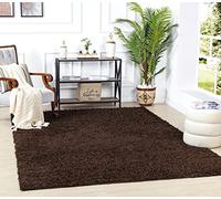 Livabliss Tappeto Shaggy Home Ampio Tappeto Salotto Moderno, Sala da Pranzo, Morbido Tappeti Shaggy per Camera da Letto, Motivo Astratto Berbero Peloso, leggera da Pulire, 120x170 cm Marrone