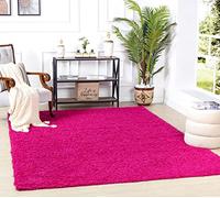 Livabliss Tappeto Shaggy Home Ampio Tappeto Salotto Moderno, Sala da Pranzo, Morbido Tappeti Shaggy per Camera da Letto, Motivo Astratto Berbero Peloso, leggera da Pulire, 120x170 cm Rosa